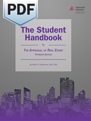 cover image of The student handbook to the appraisal of real estate